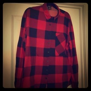 RUE 21 red and black flannel